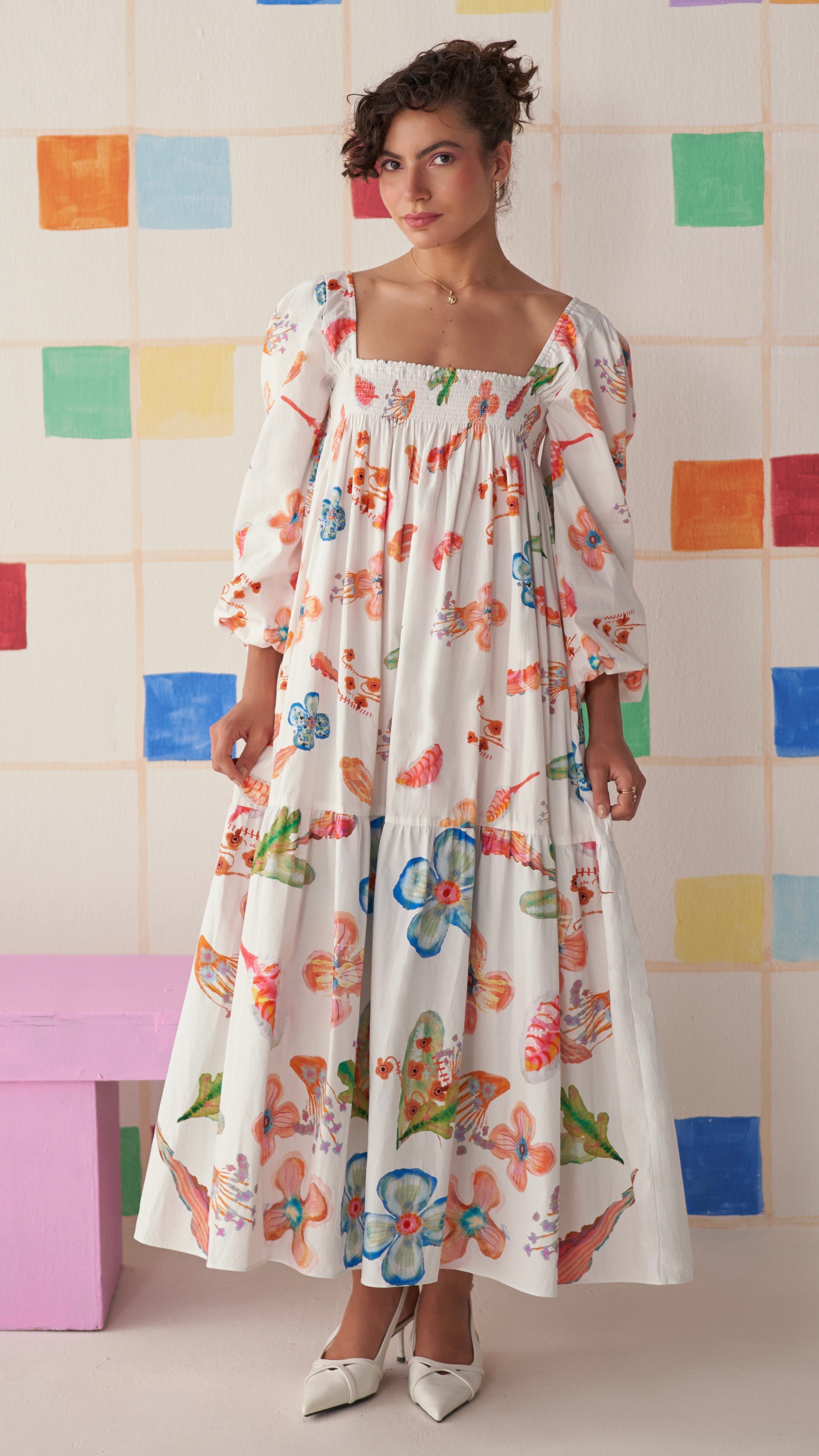 Meadow Bloom Smocked Dress