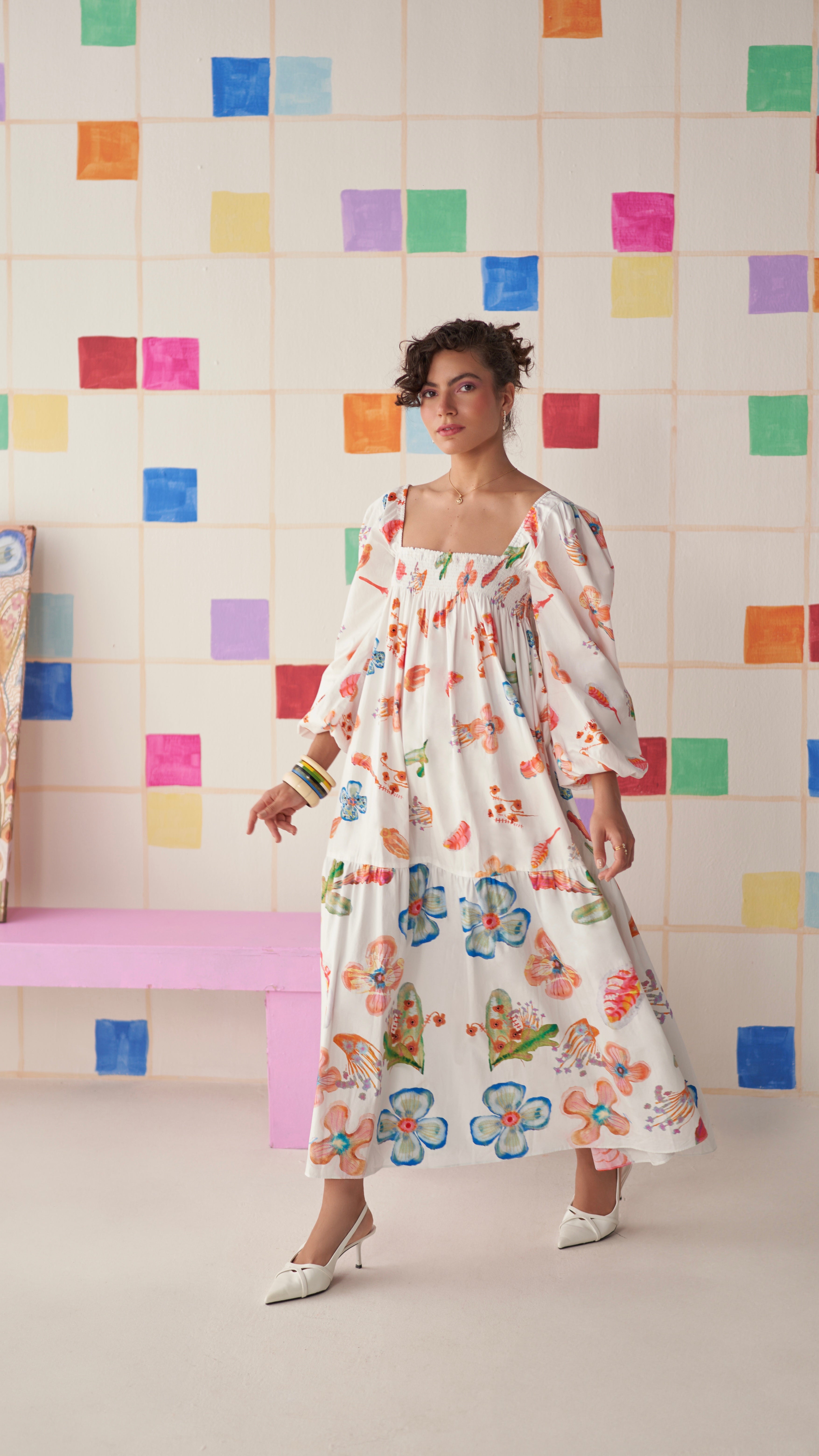 Meadow Bloom Smocked Dress
