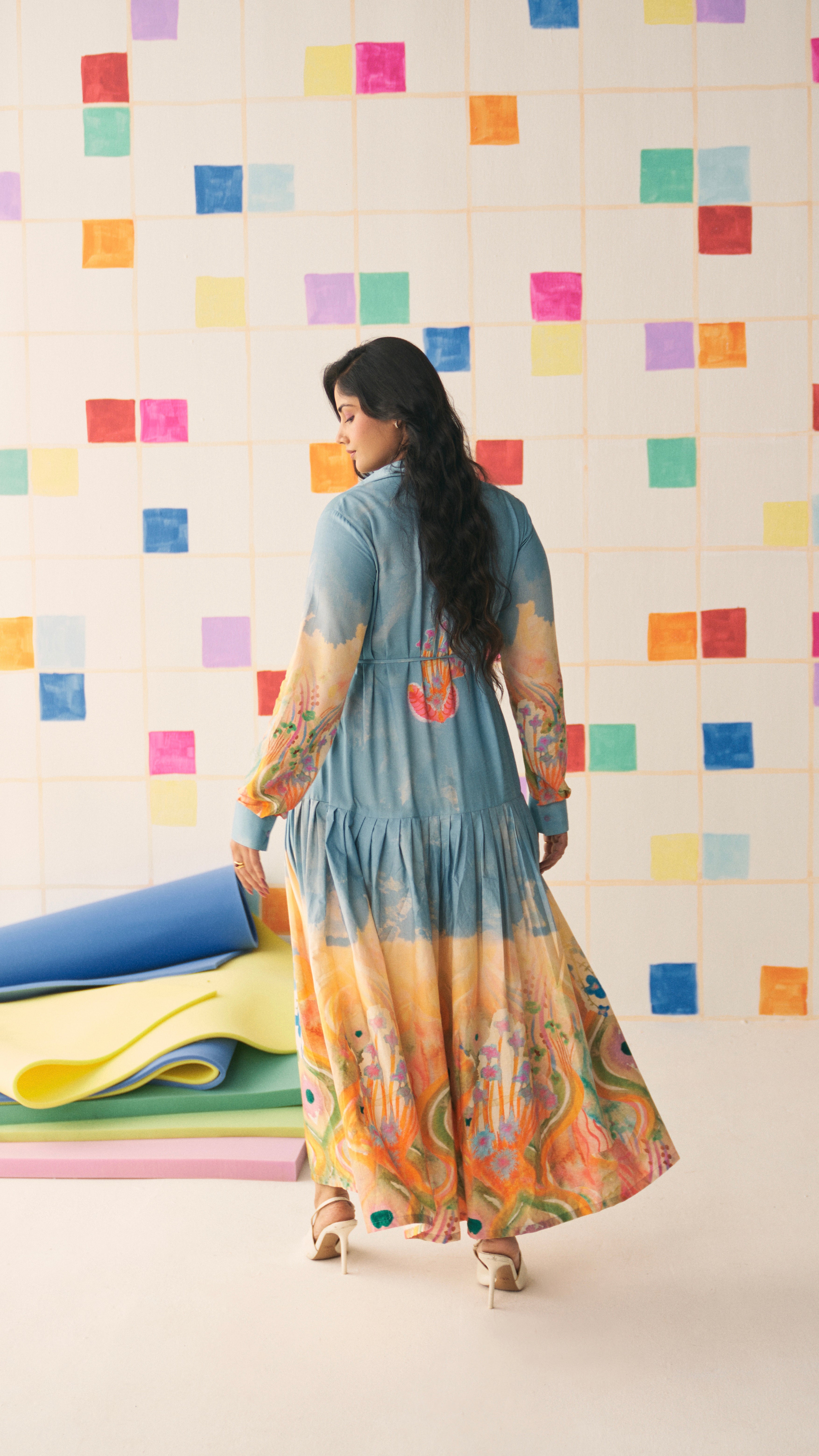 Sky Meadow Shirt Dress