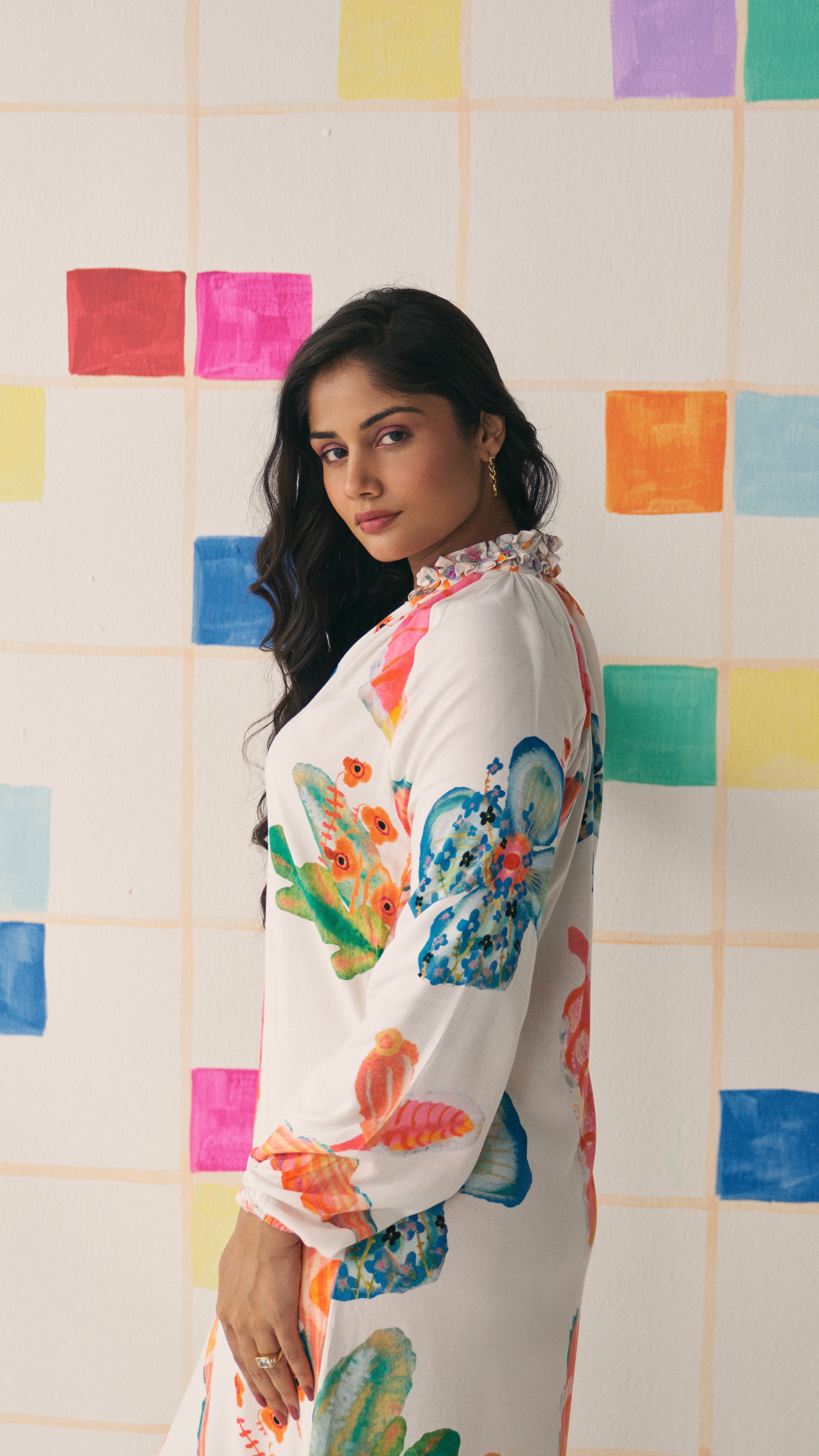 Coral Bloom Dress
