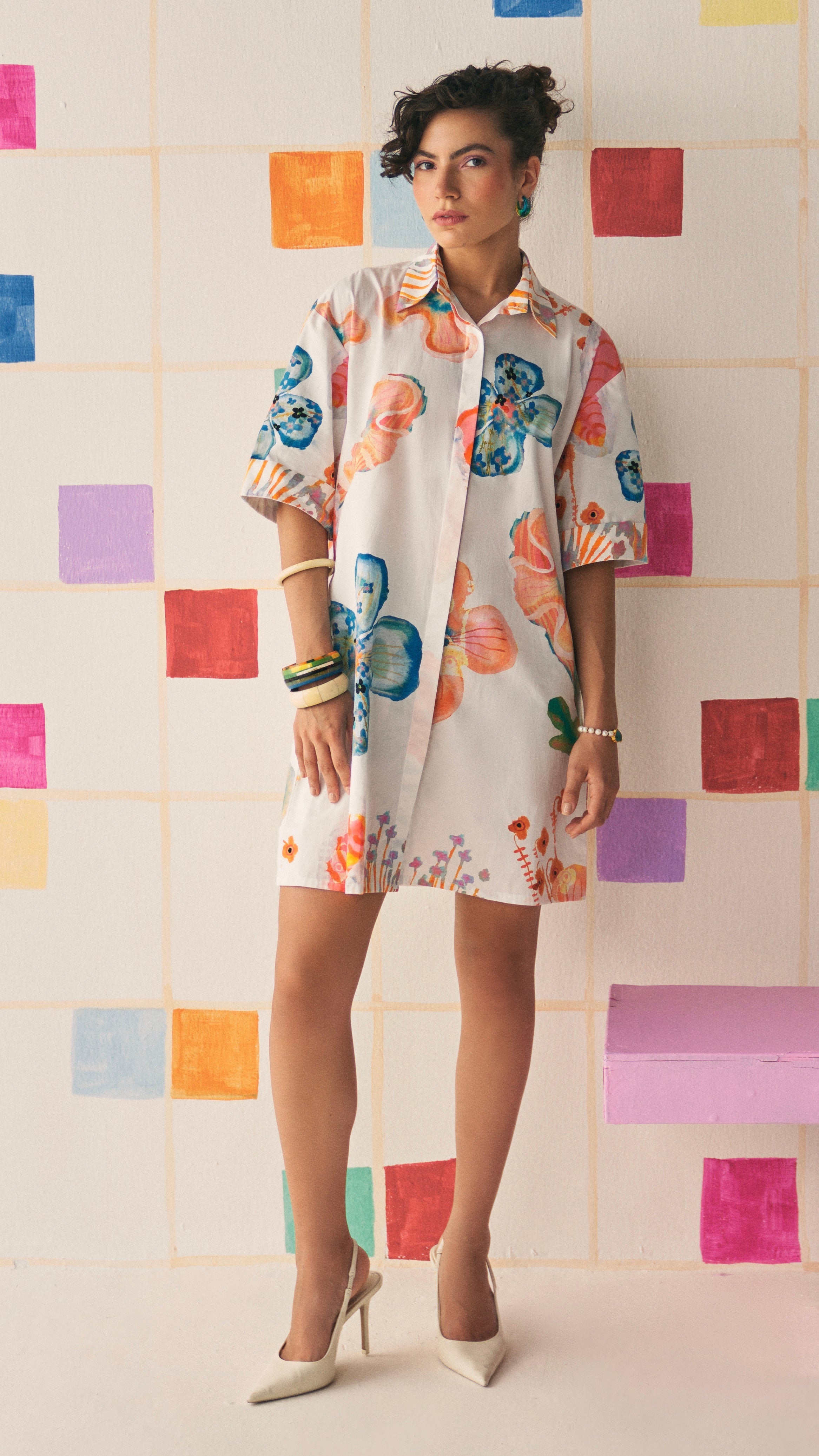 Soleil Bloom Shirt Dress